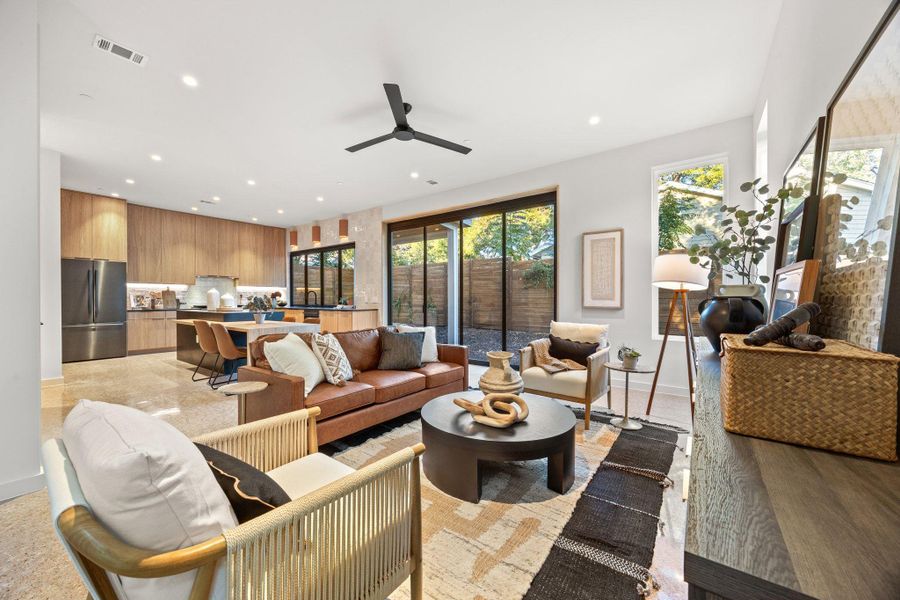 Furnished interior view inside a new home in , Austin (Image 16). Furnished interior view inside a new home in , Austin (Image 16).