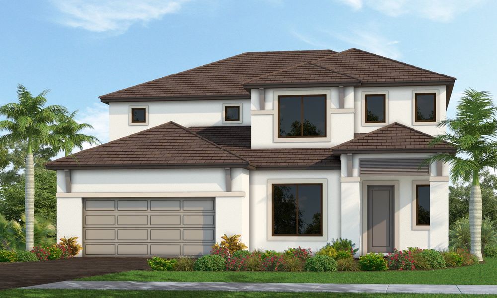 Representative exterior photo of a completed home built from the Sea Glass by Neal Communities in Palm Grove, Bradenton, FL (Image 10).