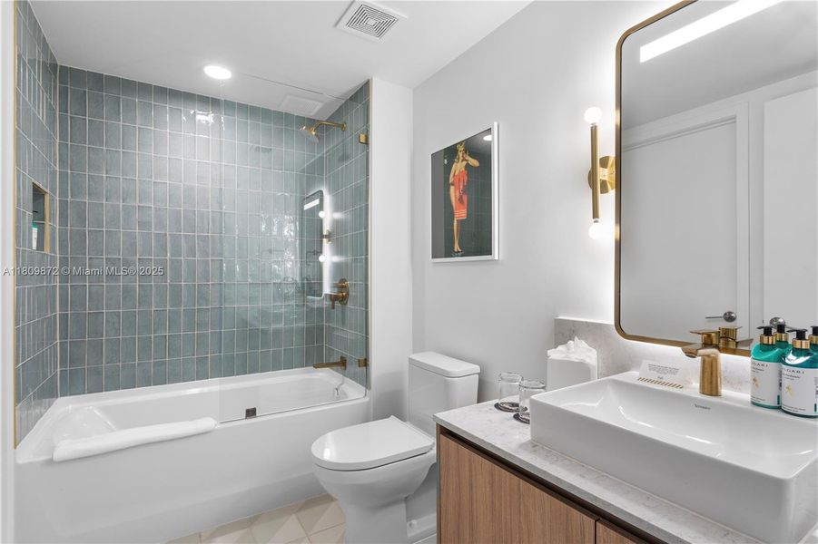 Furnished interior view inside a new home in , Miami (Image 8).