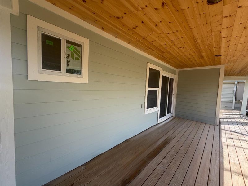 Back patio