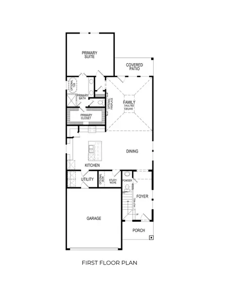 2D floor plan layout for the Harrison FS by First Texas Homes in Westside Preserve, Midlothian, TX (Image 7). 2D floor plan layout for the Harrison FS by First Texas Homes in Westside Preserve, Midlothian, TX (Image 7).