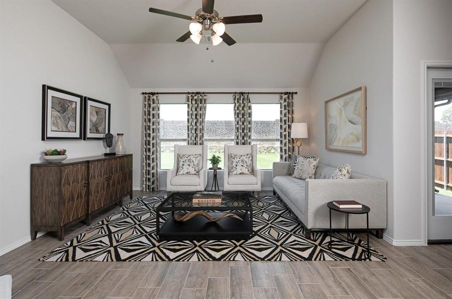Furnished interior view inside a new home in Hulen Trails, Crowley (Image 11).