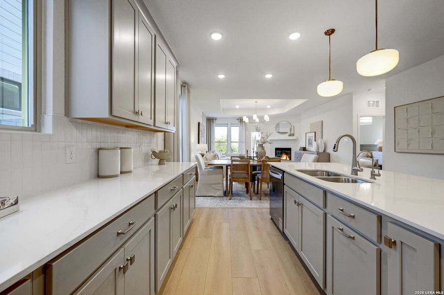 Furnished interior view inside a new home in Nopal Valley, San Antonio (Image 6).