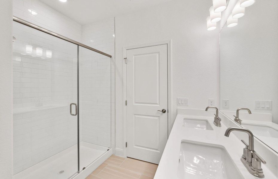 Furnished interior view inside a new home in Patterson Ranch, Georgetown (Image 7). Furnished interior view inside a new home in Patterson Ranch, Georgetown (Image 7).