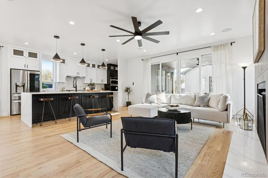 Furnished interior view inside a new home in , Denver (Image 6).