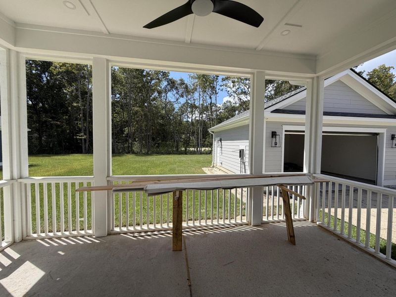 Exterior details and patio area of a home in , Awendaw (Image 5). Exterior details and patio area of a home in , Awendaw (Image 5).