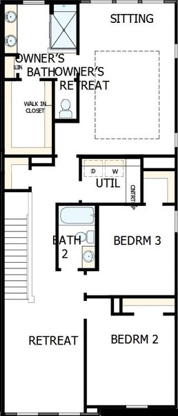 2D floor plan layout of this home in Westview Towns, Waxhaw, NC (Image 3). 2D floor plan layout of this home in Westview Towns, Waxhaw, NC (Image 3).