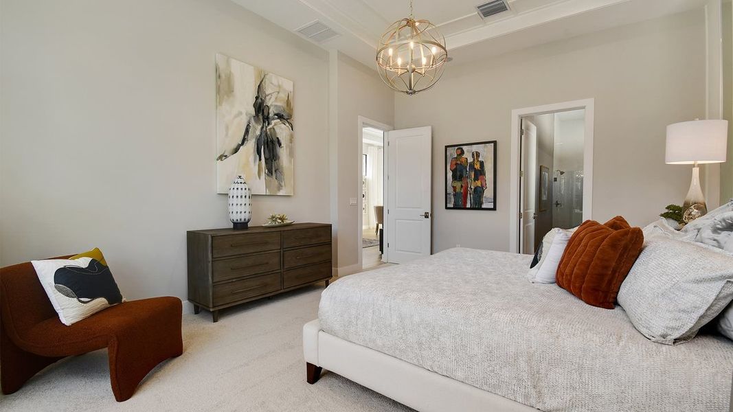Furnished interior view inside a new home in Rivella, Port St. Lucie (Image 10).