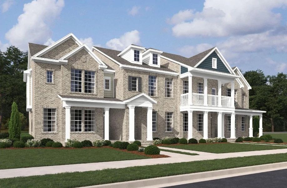 Representative exterior photo of a completed home built from the Paseo by Ashton Woods in Clari Park Townhomes, Murfreesboro, TN (Image 3).