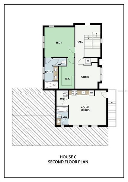 House C - Second Floor Plan