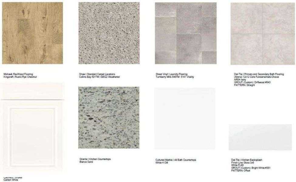 Sample of building materials used in homes in Windance Lake, Loganville (Image 5).