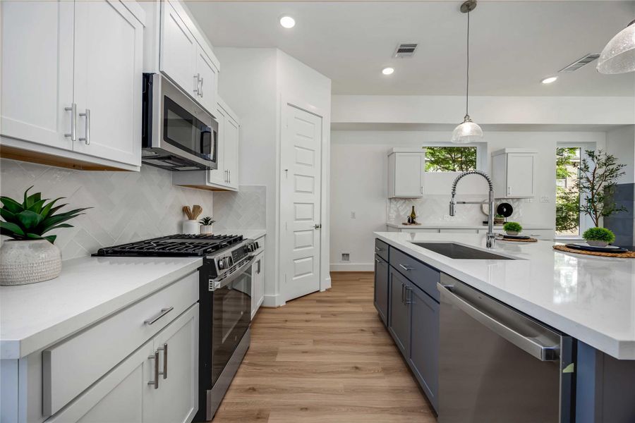 Furnished interior view inside a new home in , Houston (Image 9).