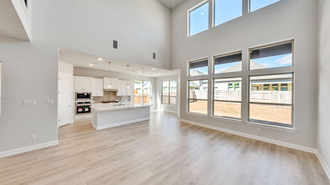 Furnished interior view inside a new home in Hawkes Landing, Leander (Image 6).