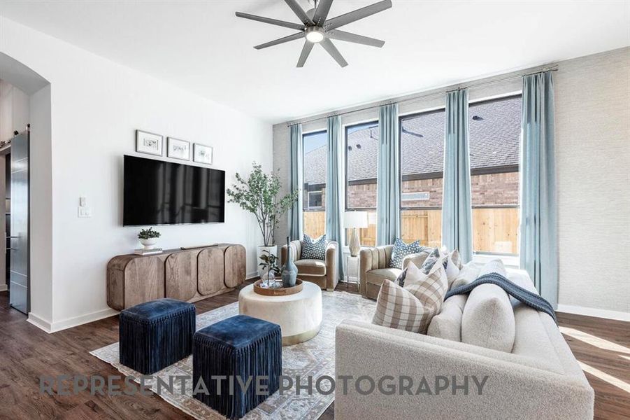 Furnished interior view inside a new home in Landmark, Denton (Image 40).