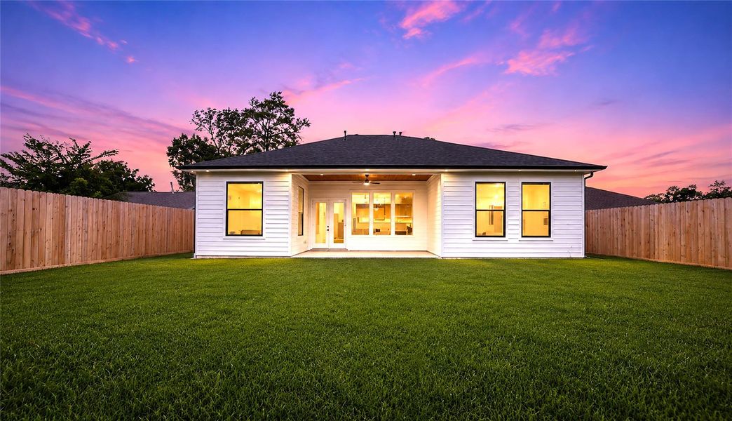 Exterior details and patio area of a home in , Houston (Image 4). Exterior details and patio area of a home in , Houston (Image 4).