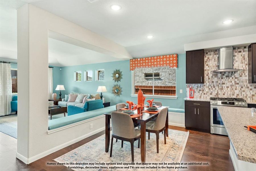 Furnished interior view inside a new home in Bear Creek Elements, Lavon (Image 15).