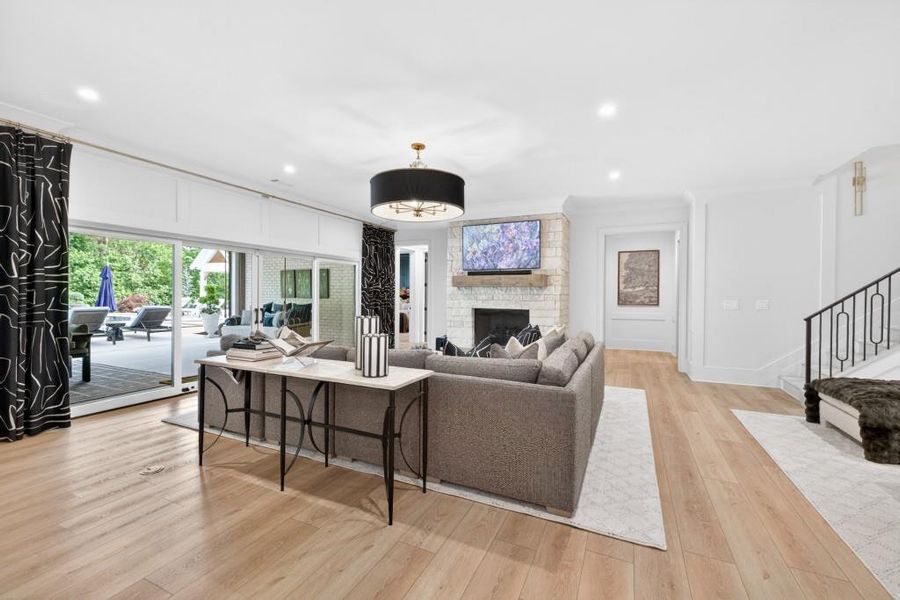Furnished interior view inside a new home in , Braselton (Image 79).