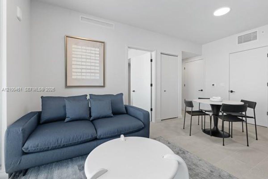 Furnished interior view inside a new home in , Miami (Image 18). Furnished interior view inside a new home in , Miami (Image 18).