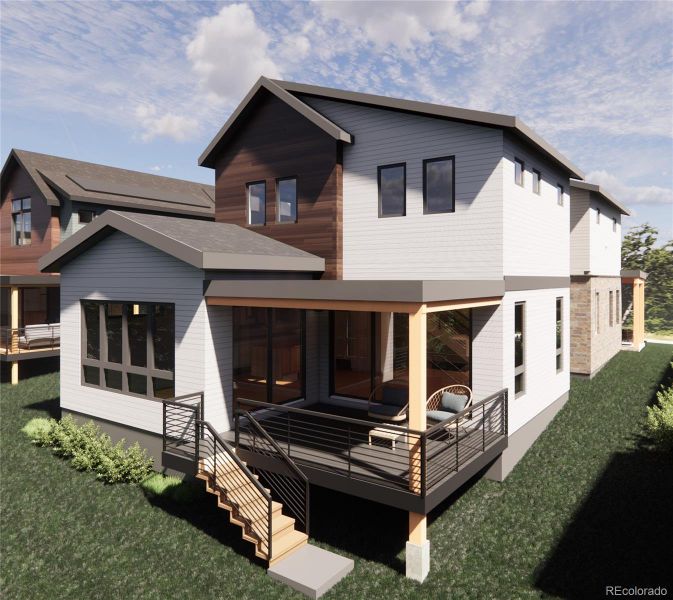 Step out onto the covered back deck, an extension of the living room perfect for morning coffee, evening cocktails, or hosting gatherings. With space for dining and lounging, this outdoor retreat enhances the homes effortless livability. Step out onto the covered back deck, an extension of the living room perfect for morning coffee, evening cocktails, or hosting gatherings. With space for dining and lounging, this outdoor retreat enhances the homes effortless livability.