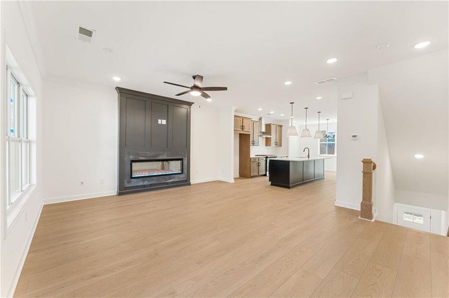 Spacious, unfurnished interior of a new home in Townes at South Main, Kennesaw (Image 18).