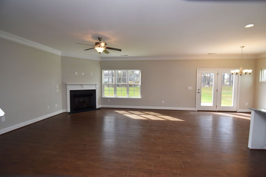 Representative unfurnished interior of a home built from the Newport by Keystone Homes NC in Royal Pines, Trinity (Image 16).