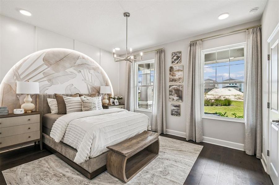 Furnished interior view inside a new home in Lake Star at Ovation, Winter Garden (Image 12).