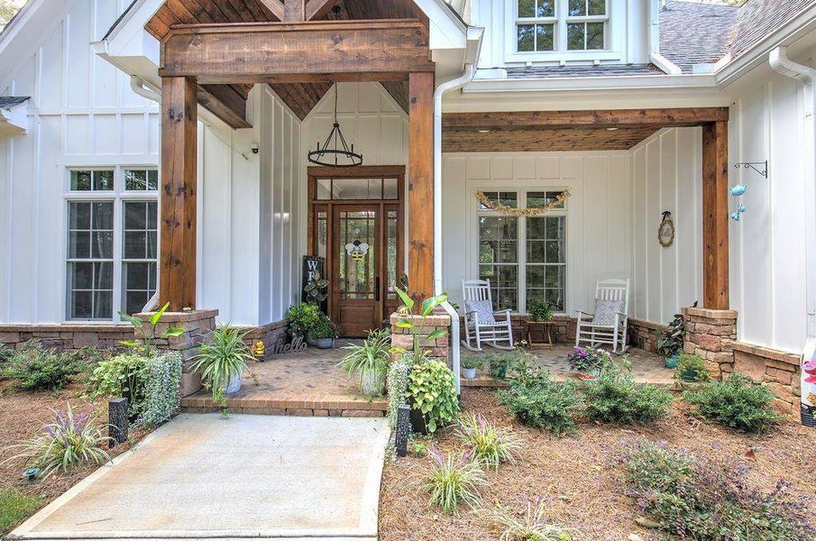 Exterior details and patio area of a home in , Cartersville (Image 3).