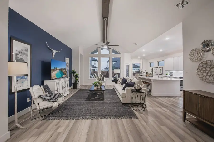 Representative furnished interior of a home built from the Brandy by Chesmar Homes in Buffalo Crossing, Cibolo (Image 8).