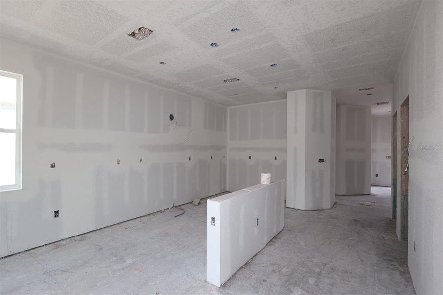 In-progress construction of a new home in Center Lake on the Park, St. Cloud, FL (Image 6).