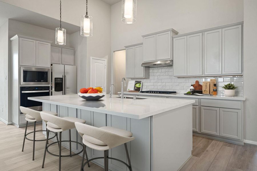 Furnished interior view inside a new home in The Meadows at Imperial Oaks 60', Conroe (Image 7). Furnished interior view inside a new home in The Meadows at Imperial Oaks 60', Conroe (Image 7).