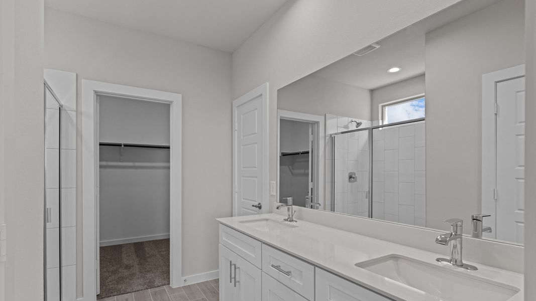 Representative furnished interior of a home built from the REDROCK by D.R. Horton in Northwest Passage, Midland (Image 7). Representative furnished interior of a home built from the REDROCK by D.R. Horton in Northwest Passage, Midland (Image 7).