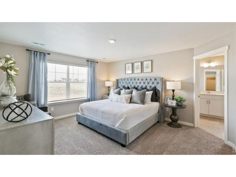 Furnished interior view inside a new home in Vista Meadows, Fort Lupton (Image 18).
