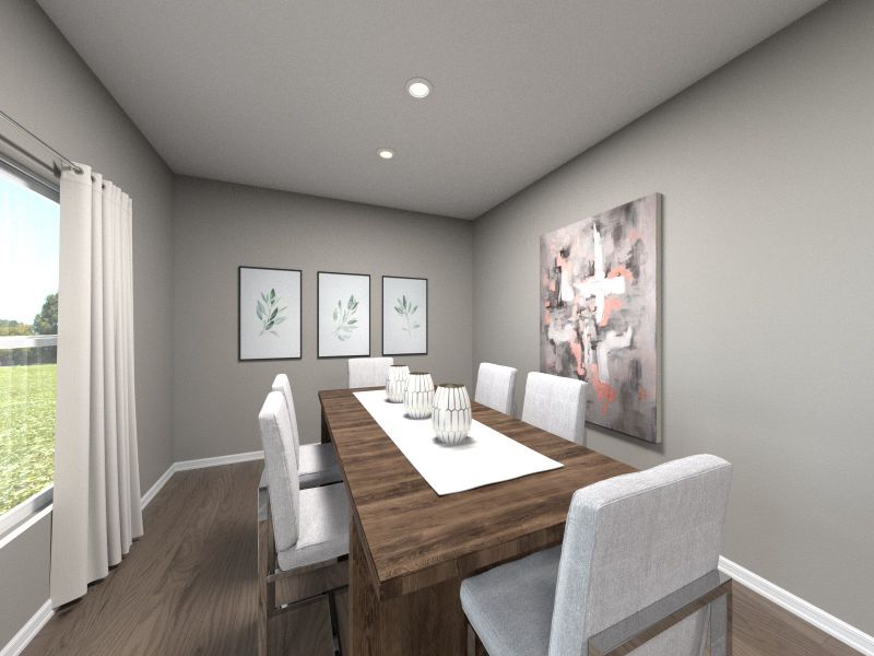 Furnished interior view inside a new home in Flora, Hutto (Image 4).