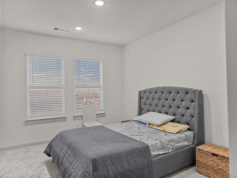 View of second bedroom with walking closet on second floor