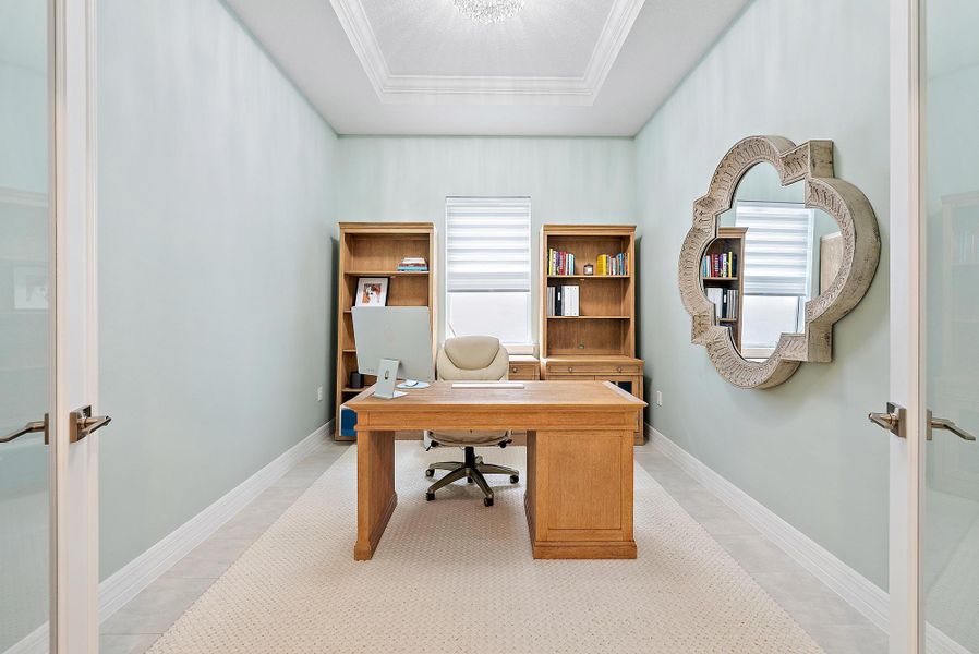 Furnished interior view inside a new home in Avondale at Avenir, Palm Beach Gardens (Image 10).