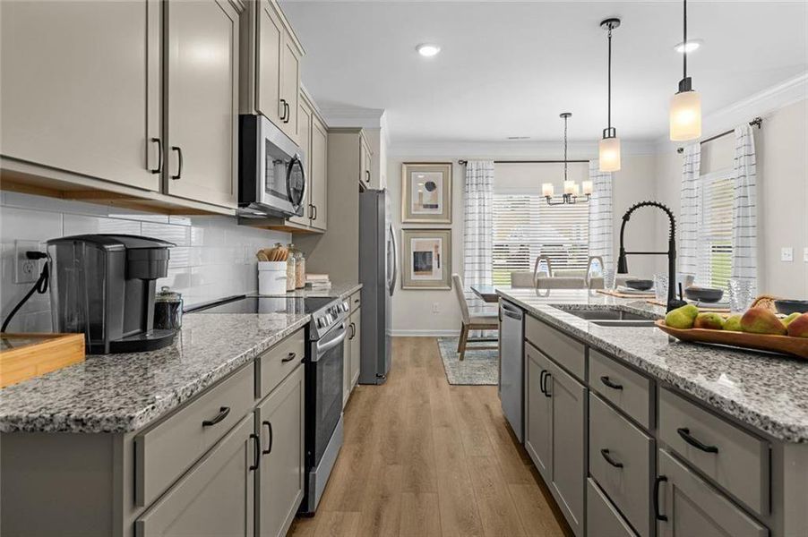 Furnished interior view inside a new home in Sanders Park, Austell (Image 10).