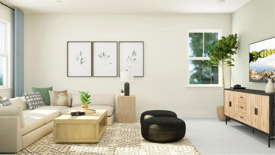 Furnished interior view inside a new home in Carnes Crossroads: Coastal Collection, Summerville (Image 3).