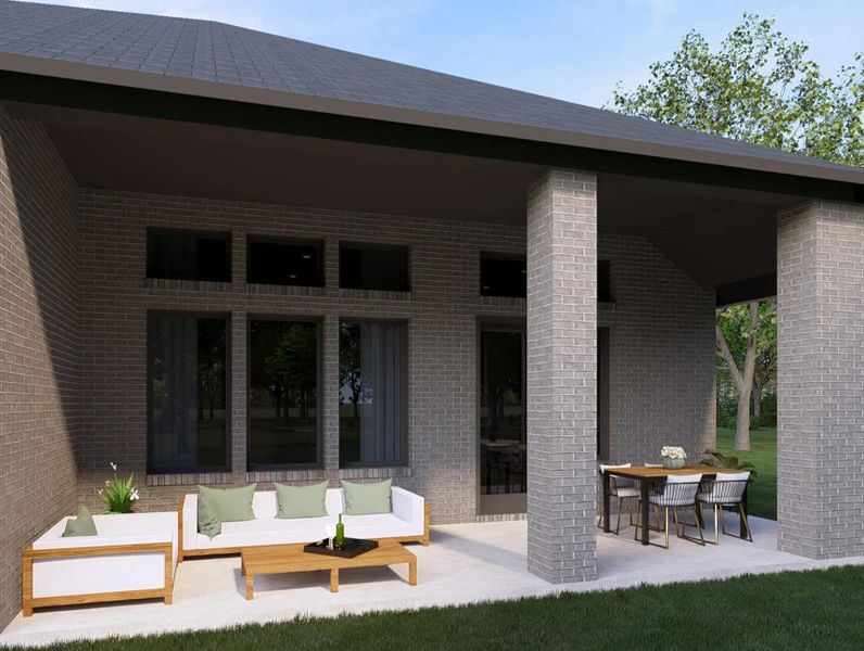 The El Dorado Outdoor Living Area The El Dorado Outdoor Living Area