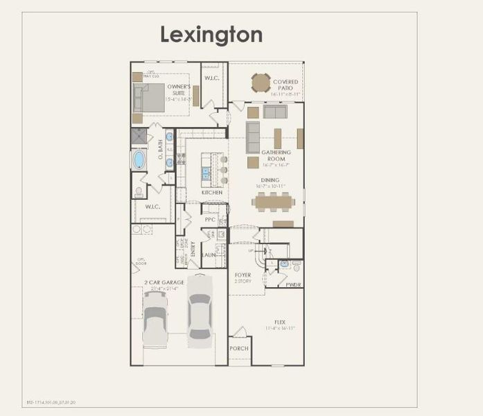 Pulte Homes, Lexington floor plan