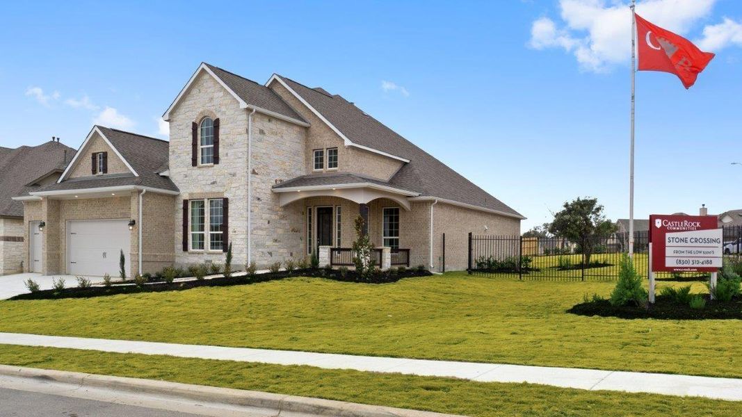 Representative exterior photo of a completed home built from the Artesia by CastleRock Communities in Solterra, Mesquite, TX (Image 22).
