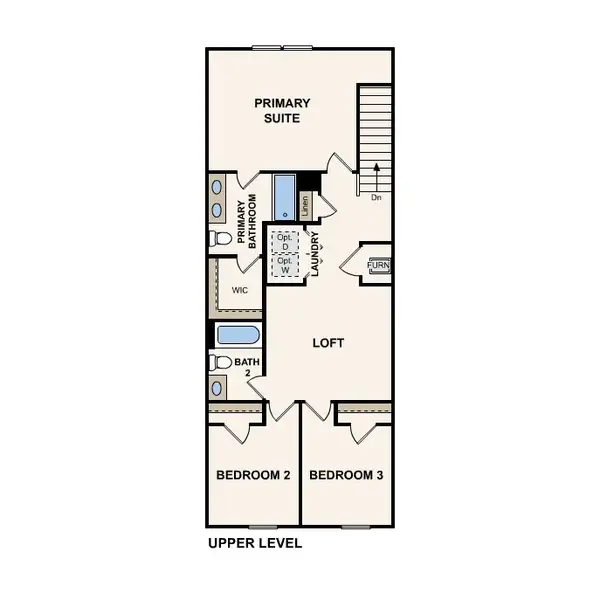 2D floor plan layout of this home in Cobblestone, Greenville, NC (Image 3).