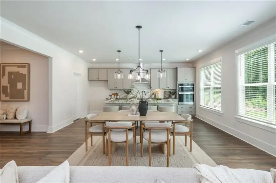 Furnished interior view inside a new home in , Flowery Branch (Image 34).