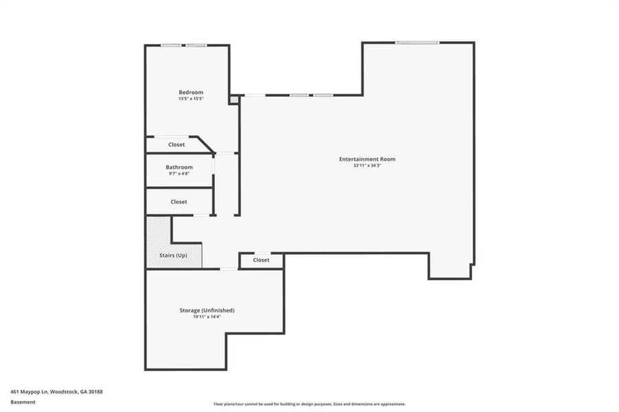 2D floor plan layout of this home in , Woodstock, GA (Image 5). 2D floor plan layout of this home in , Woodstock, GA (Image 5).