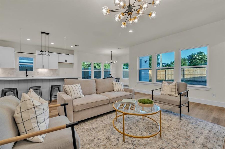 Furnished interior view inside a new home in , Fort Worth (Image 18).