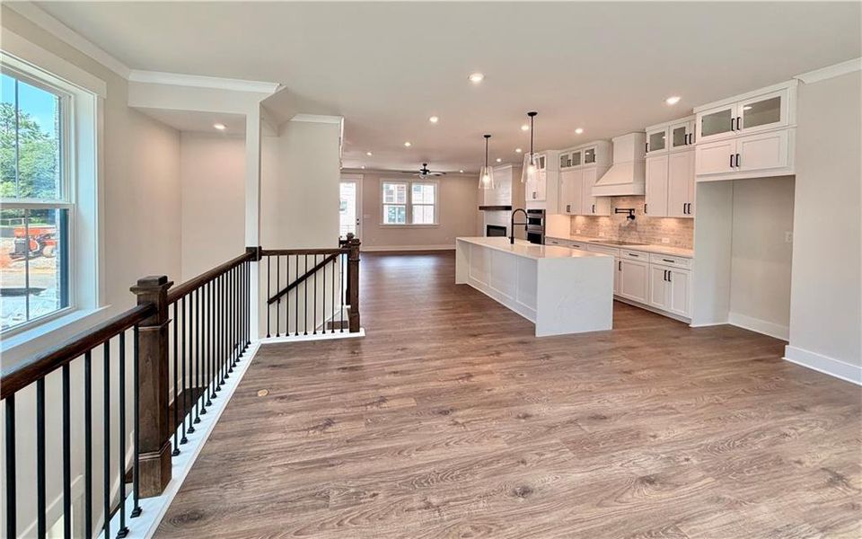 Spacious, unfurnished interior of a new home in The Groves at Myrtle, Roswell (Image 23). Spacious, unfurnished interior of a new home in The Groves at Myrtle, Roswell (Image 23).