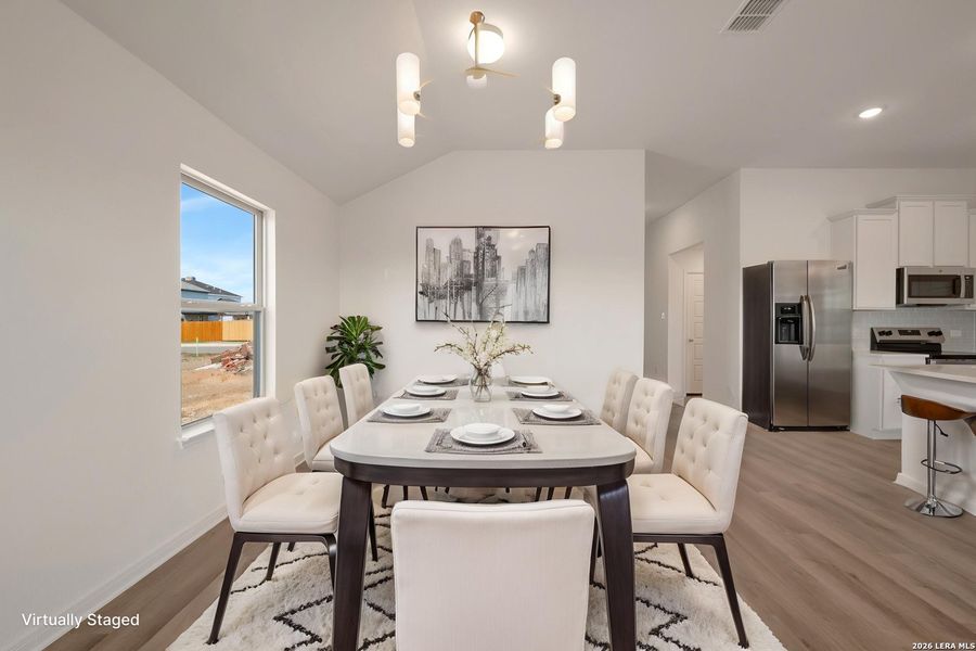 Furnished interior view inside a new home in Meadows at Clear Springs, New Braunfels (Image 8).