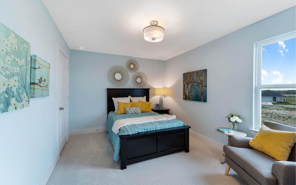 Furnished interior view inside a new home in Massey Oaks, Pearland (Image 2).