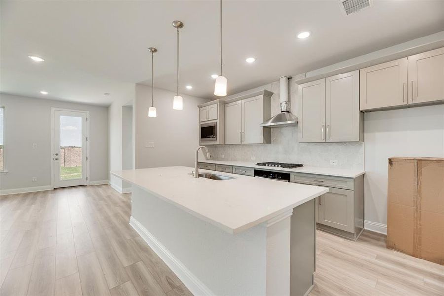 Furnished interior view inside a new home in Arbors at Legacy Hills, Celina (Image 11). Furnished interior view inside a new home in Arbors at Legacy Hills, Celina (Image 11).