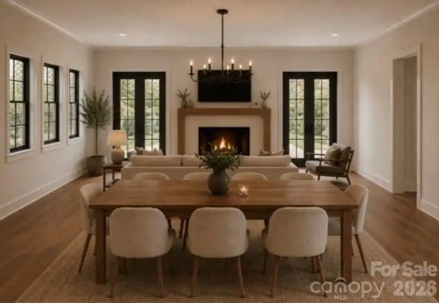 Furnished interior view inside a new home in , Maiden (Image 4).