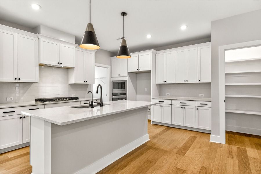 Representative furnished interior of a home built from the Onyx D by Homes by Dickerson in Chatham Park, Pittsboro (Image 8).